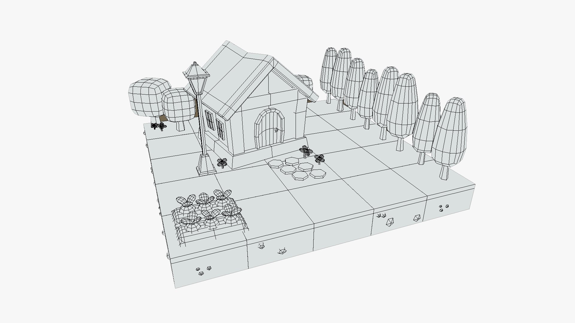 Low Poly Village Asset 3D - TurboSquid 1872576