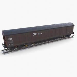 CFR Boxcar Rail Car v1 3D model