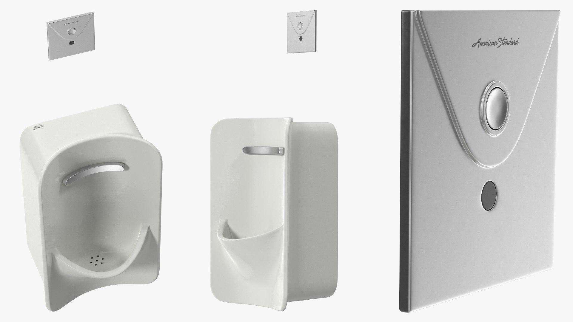 American Standard Greenbrook Rear Spud Urinal 3D model preview