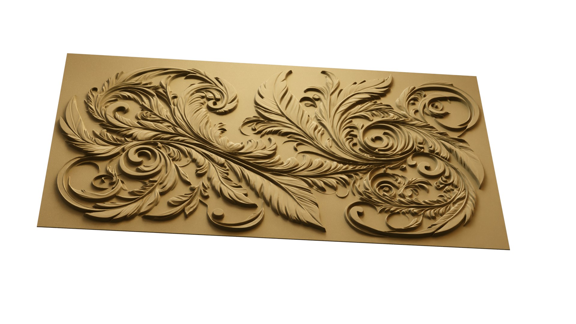 Modern Panel Wall Decor Set Relief Stl Mural CNC 280 3D Model ...
