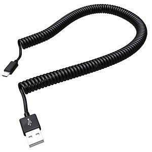 Coiled USB cable