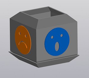 3D 4 Emotions Planter
