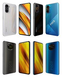 Xiaomi Poco F3 And X3 3D model