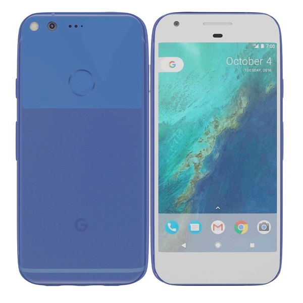 3d model google pixel really blue