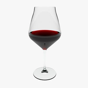 3D Wine Glass Red Central Otogo 01 model