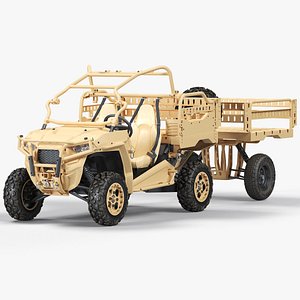 Polaris MRZR 2 Tactical Trailer model