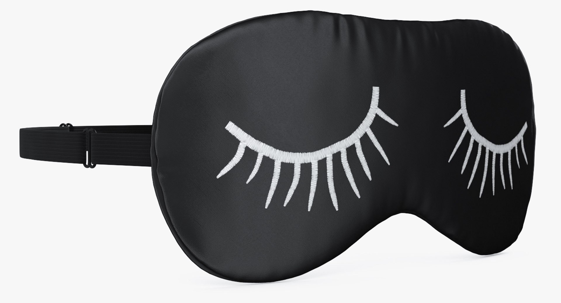 Sleeping Mask with Eyelashes Pattern 3D Model 3D model preview