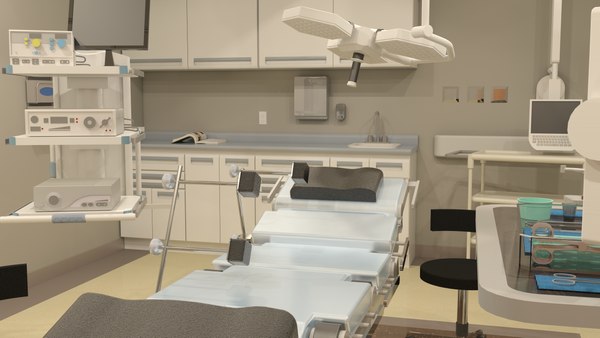 3d endoscopy room model