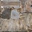 Vecchia ascia su legno