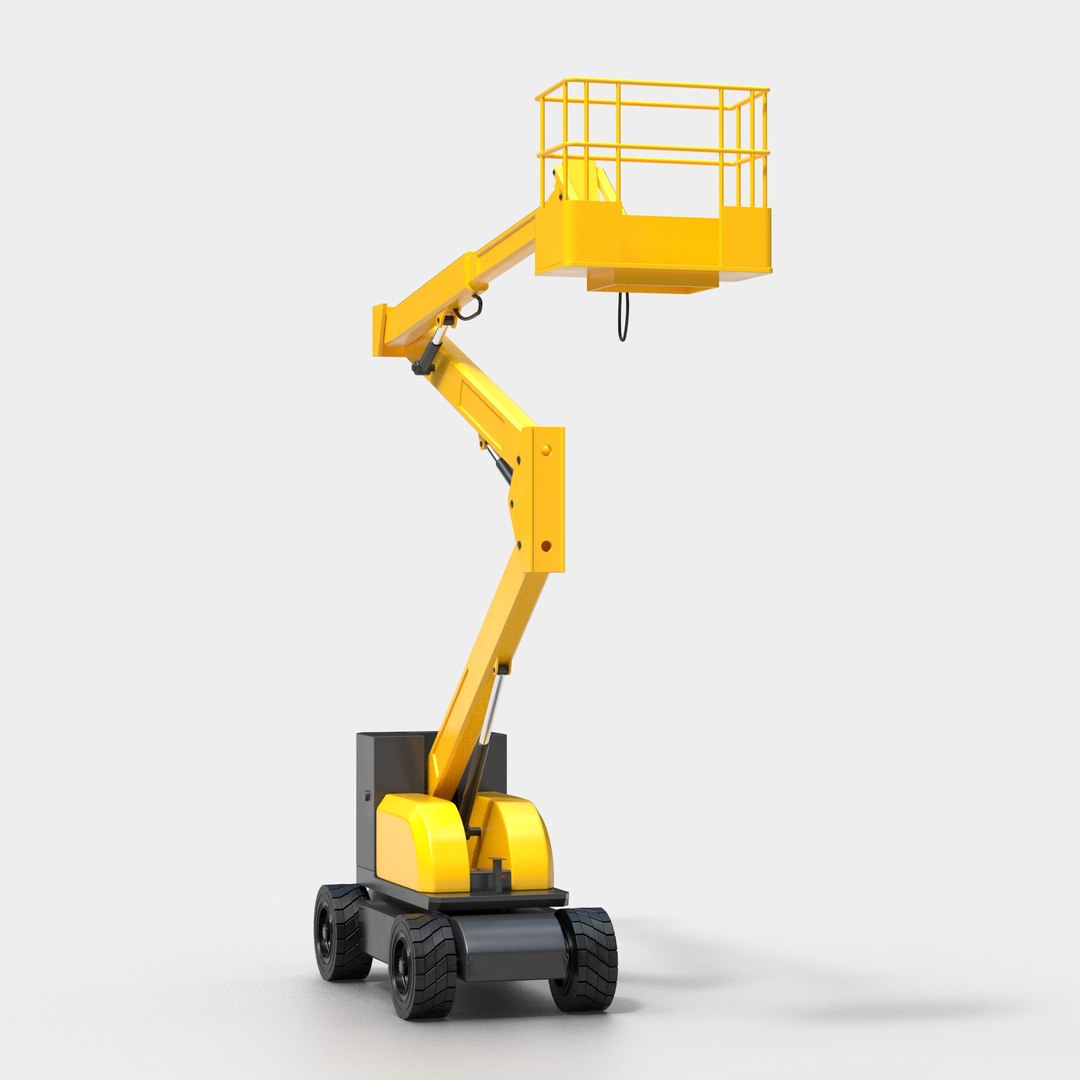 Industrial Telescopic Platform Boom Lift 3D Model - TurboSquid 2424102
