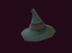 3D Stylized Mage Hat 3D Model