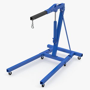 Hydraulic Engine Crane 3D Model