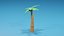 Cartoon Palm Tree 3D model