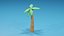 Cartoon Palm Tree 3D model