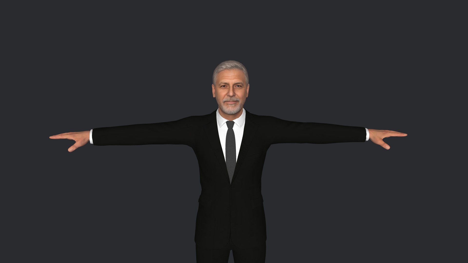 George Clooney  Hyper Realistic Full Body Fully Rigged 3D Character 3D model https://p.turbosquid.com/ts-thumb/LQ/cGKF0a/Ad/model1/png/1700066809/1920x1080/fit_q87/99387f953ecbf2c98b8395a41d1d03680b233477/model1.jpg