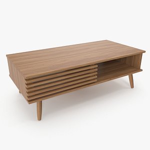 3D model Wooden Sideboard v2