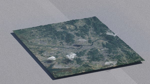 Seoul South Korea City Landscape 3D Model 3D model