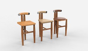 3D Petra Barstool 03 3D model model