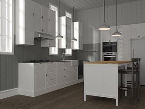 ikea sektion bodbyn kitchen 3D