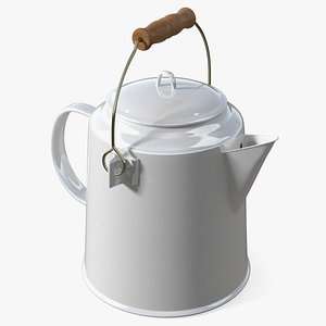 Vintage Enamel Tea Kettle model