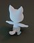 Cartoon Wolf Rigged Base Mesh 3D Model