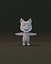 Cartoon Wolf Rigged Base Mesh 3D Model