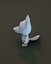 Cartoon Wolf Rigged Base Mesh 3D Model