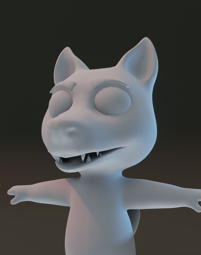 Cartoon Wolf Rigged Base Mesh 3D Model 3D - TurboSquid 1821221