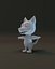 Cartoon Wolf Rigged Base Mesh 3D Model