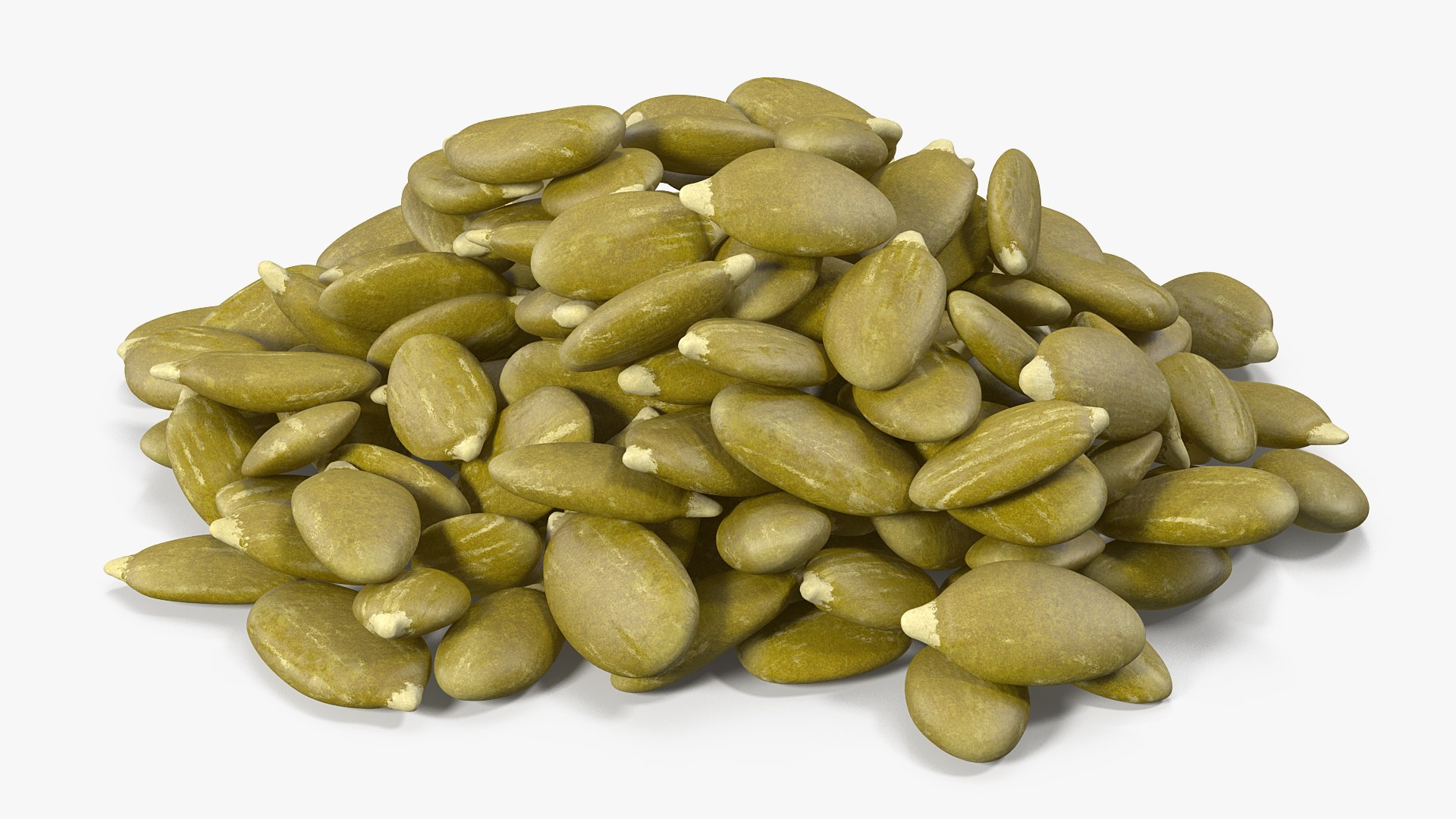 Peeled Pumpkin Seeds 3D model preview