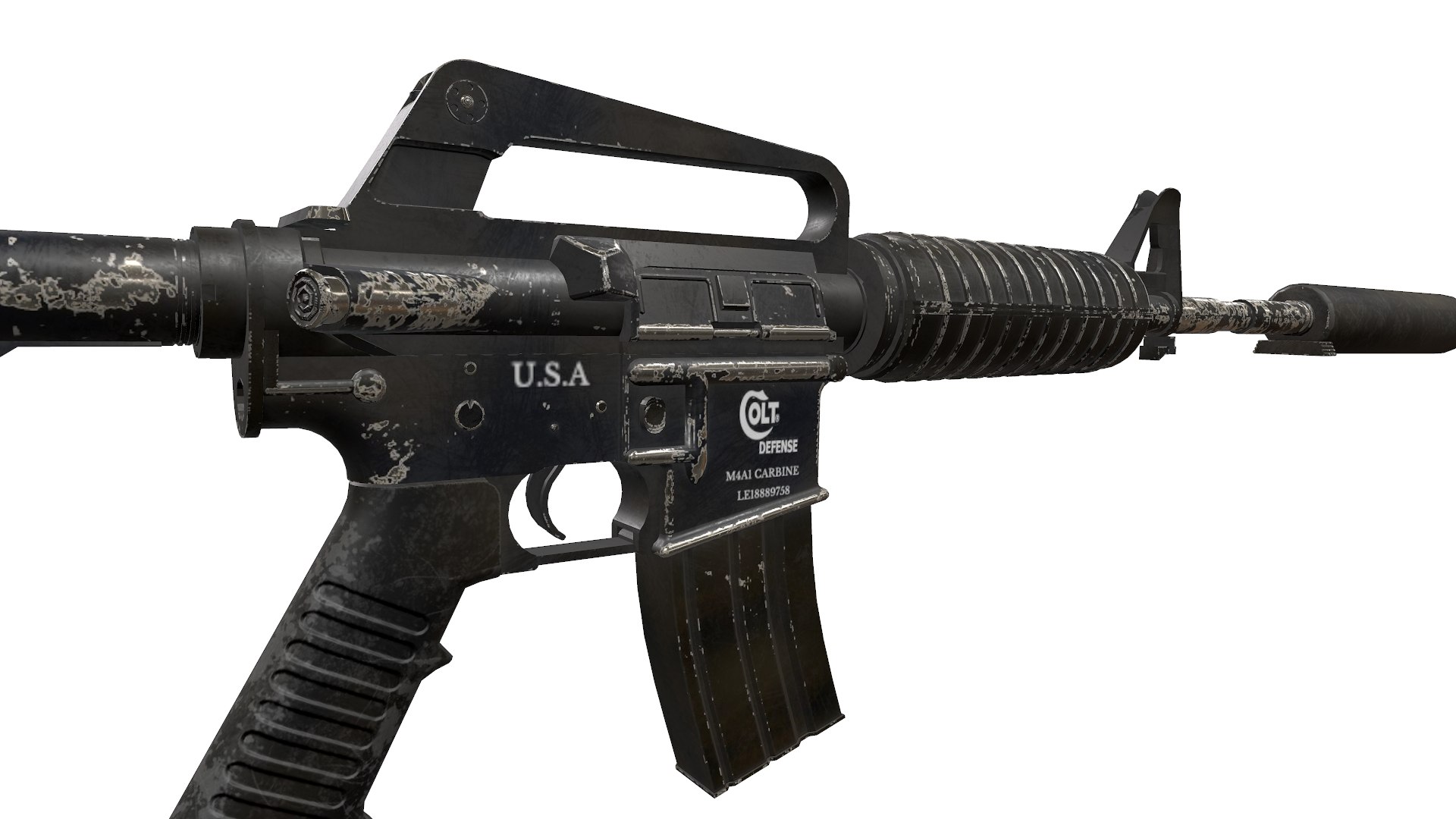 Free Battle Worn M4a1 Carbine 3D - TurboSquid 1708945