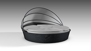 3D circular daybed day model