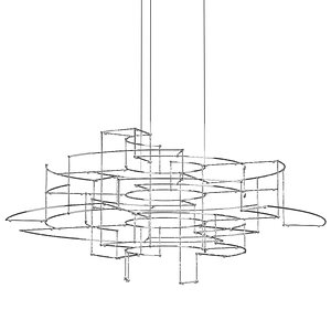 3D quasar holland spectre chandelier model