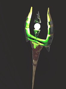 3D scepter shaman model