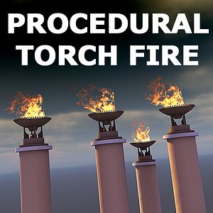 flame torch 3d model
