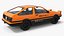 3D model Orange Toyota AE86 Trueno Simplified