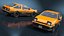 3D model Orange Toyota AE86 Trueno Simplified