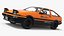 3D model Orange Toyota AE86 Trueno Simplified