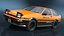 3D model Orange Toyota AE86 Trueno Simplified