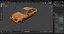 3D model Orange Toyota AE86 Trueno Simplified