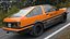 3D model Orange Toyota AE86 Trueno Simplified