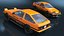 3D model Orange Toyota AE86 Trueno Simplified