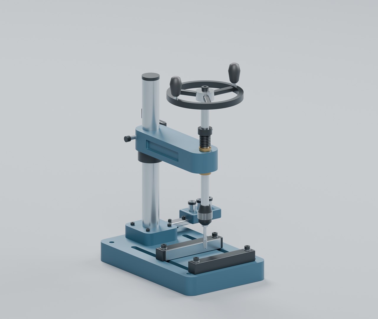 Manual Tapping Stand with Guided Spindle and Work Stops 3D model https://p.turbosquid.com/ts-thumb/LR/18XEDj/SI/01_hero/jpg/1793272940/1920x1080/fit_q87/6504082019f9c2a043238d047f3e66aacbfcfa4b/01_hero.jpg