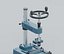Manual Tapping Stand with Guided Spindle and Work Stops