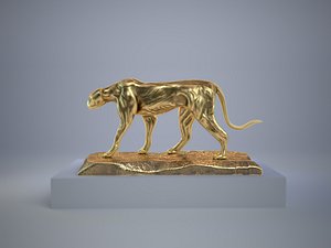 3D cheetah antique model