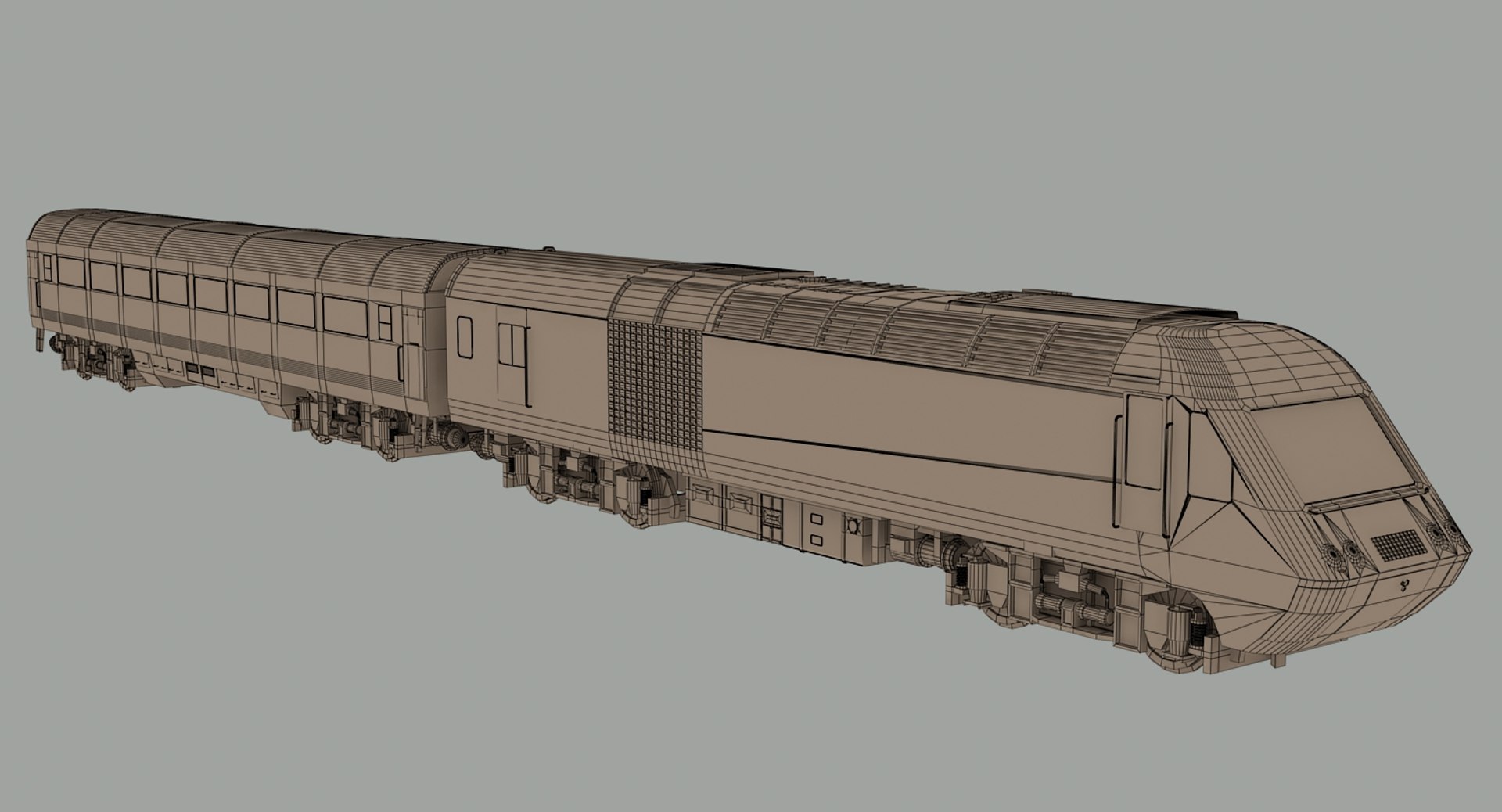 British class 43 train locomotive 3d turbosquid 1368757