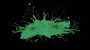 fluid splashing 3D