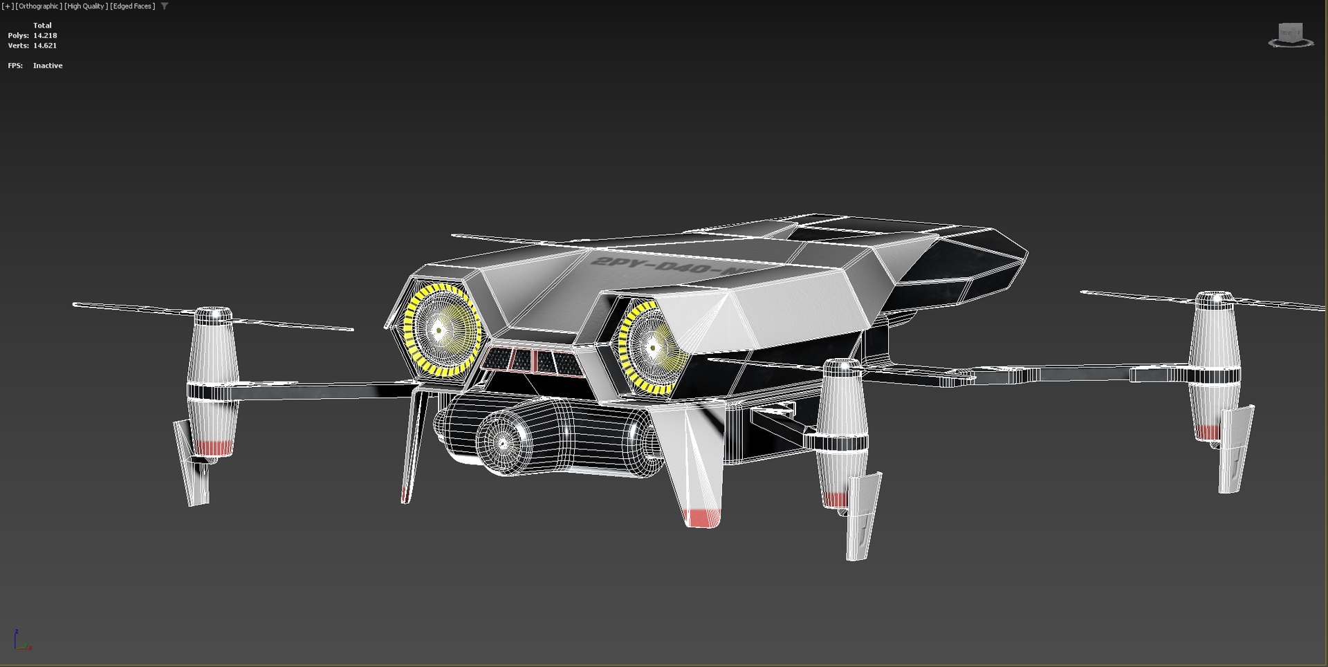 Sci-Fi Drone 3D Model - TurboSquid 2176784