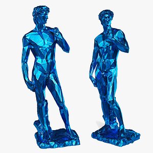 David Michelangelo Tall edges Blue model