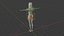 Cartoon Woman Ayse Low-poly Modelo 3D listo para el juego